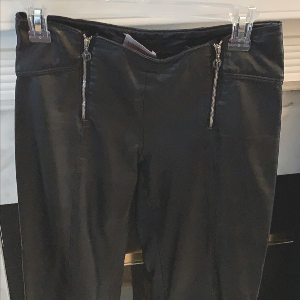 Leather Versace  classic pants